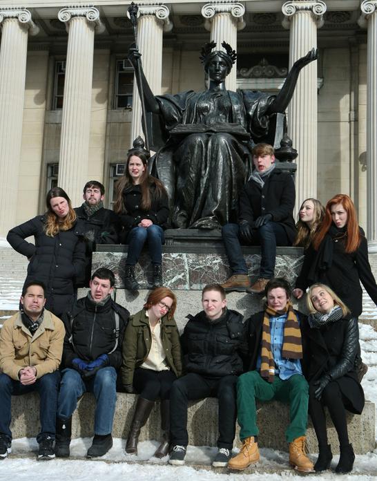 The cast of the 120th Varsity Show hams it up during a promotional photo shoot.PHOTO: CHAR SMULLYAN